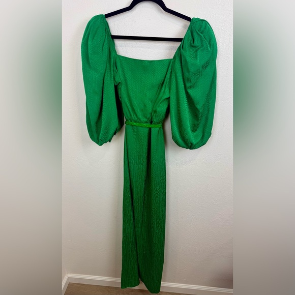 Johanna Ortiz Thread of Thought Puff Sleeve Maxi Dress Size 6 - Picture 6 of 16